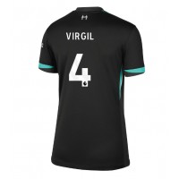 Dámy Fotbalový dres Liverpool Virgil van Dijk #4 2024-25 Venkovní Krátký Rukáv